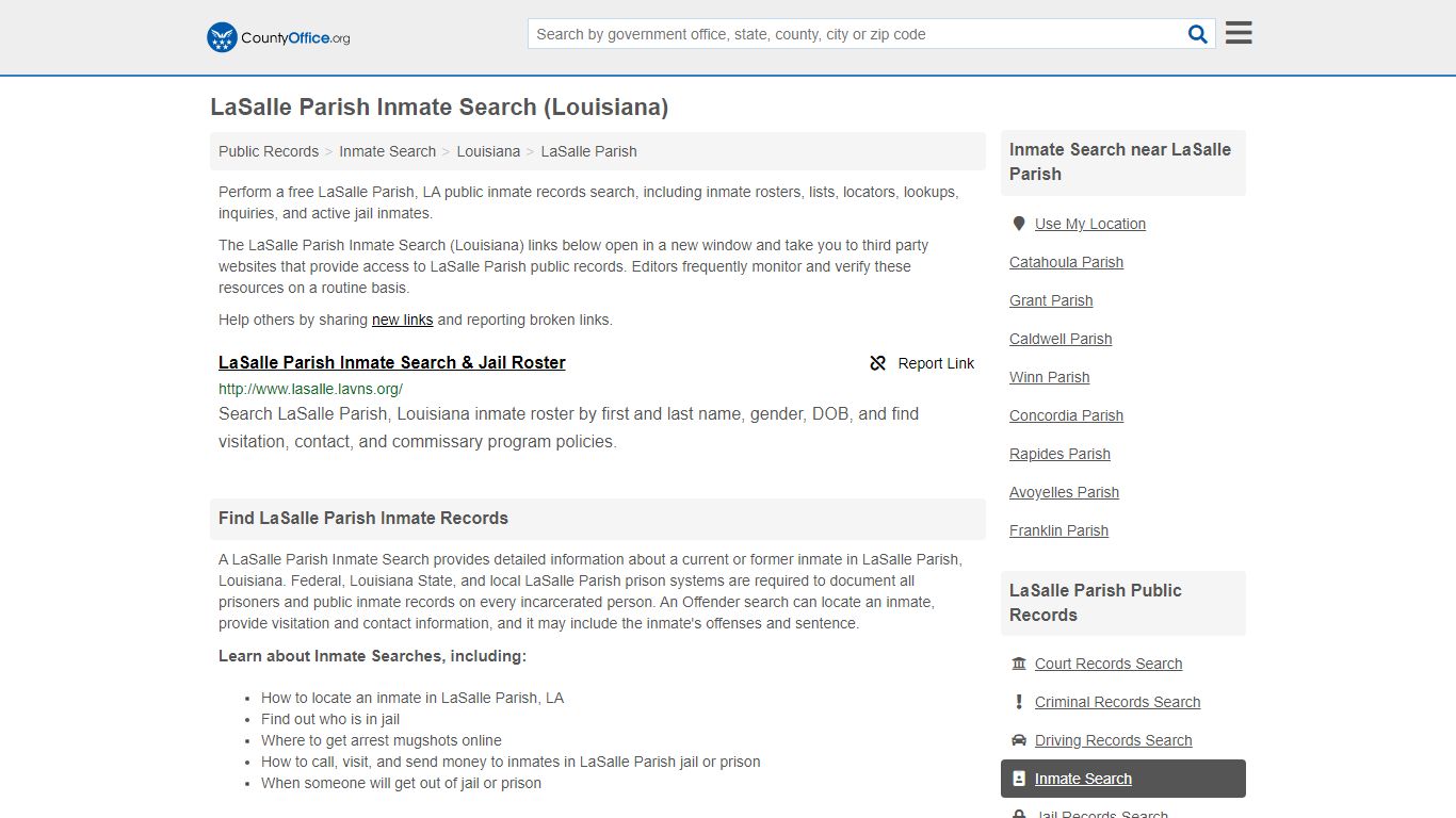 Inmate Search - LaSalle Parish, LA (Inmate Rosters & Locators)